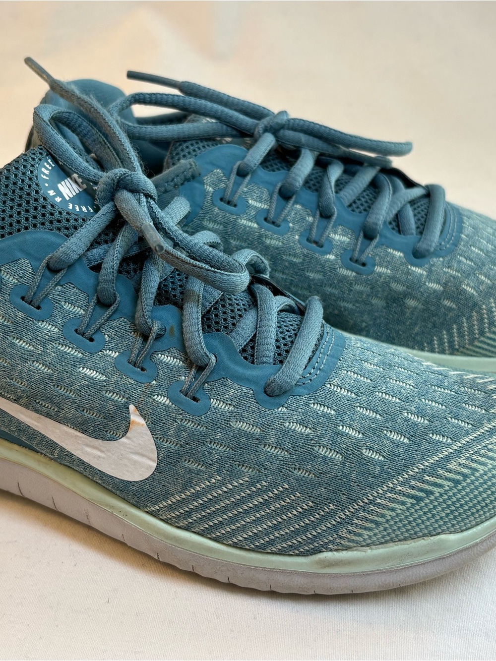 Nike Women's Teal Knit Training Sneakers